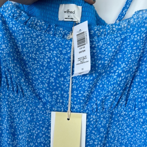 BRAND NEW Aritzia Size 10 Blue Dress - Picture 3 of 5